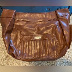 Brown Faux Leather Miche Purse Cover